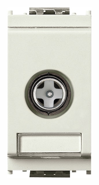 Presa coassiale TV-RD-SAT diretta bianco Idea 