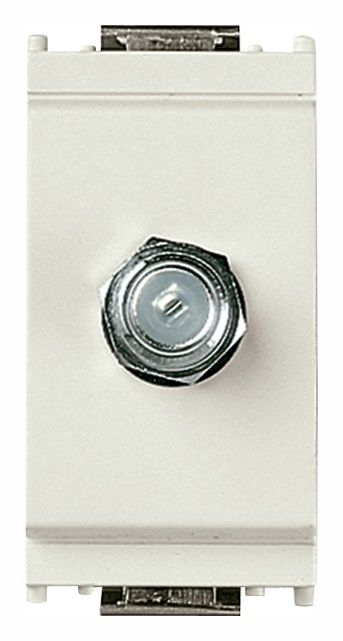 Presa coassiale tipo F femmina bianco Idea 