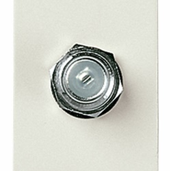 Presa coassiale tipo F femmina bianco per frequenze fino a 2400 MHz uso TV e antenna