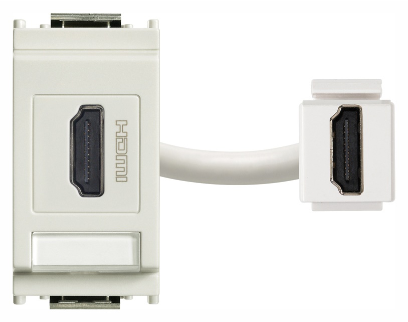 Presa HDMI 2.1b bianco aggancio Keystone standard alta velocità segnale video audio