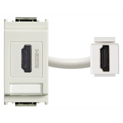 Presa HDMI 2.1b bianco aggancio Keystone standard alta velocità segnale video audio