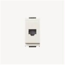 Presa RJ45 8/8 contatti morsetti a vite bianco per collegamenti rete dati