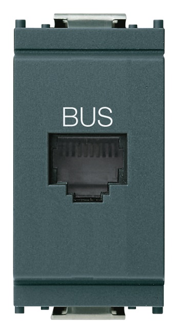 Presa RJ11 speciale con morsetti a vite per Bus grigio installazioni elettriche