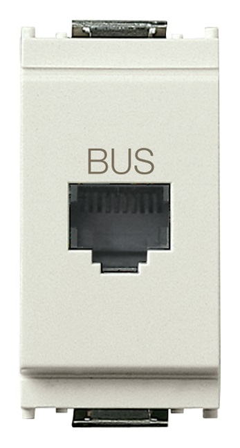 PRESA RJ11 SPECIALE PER BUS BIANCO