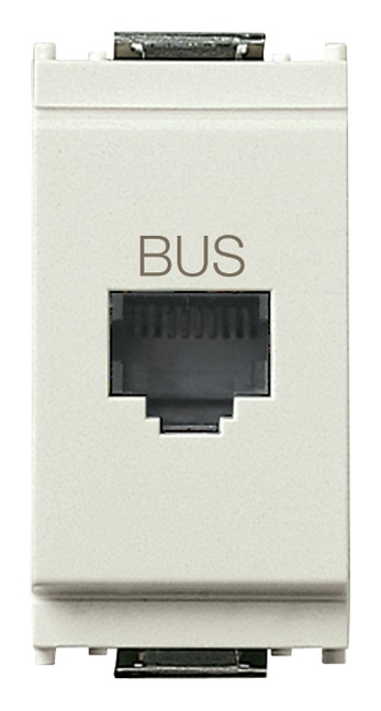 Presa RJ11 speciale bianca morsetti a vite per Bus installazioni rete telefonica