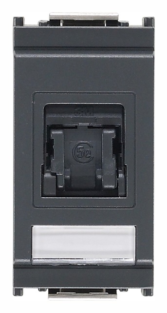 Presa RJ45 3M Cat5e UTP 8 contatti morsetti incisione universale grigio rete dati