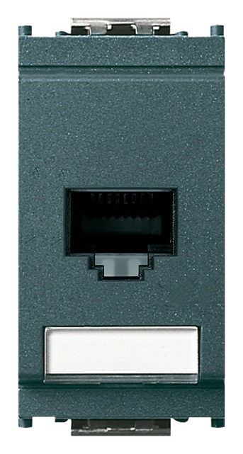 Presa RJ45 Netsafe Cat5e UTP 110 grigio Idea 