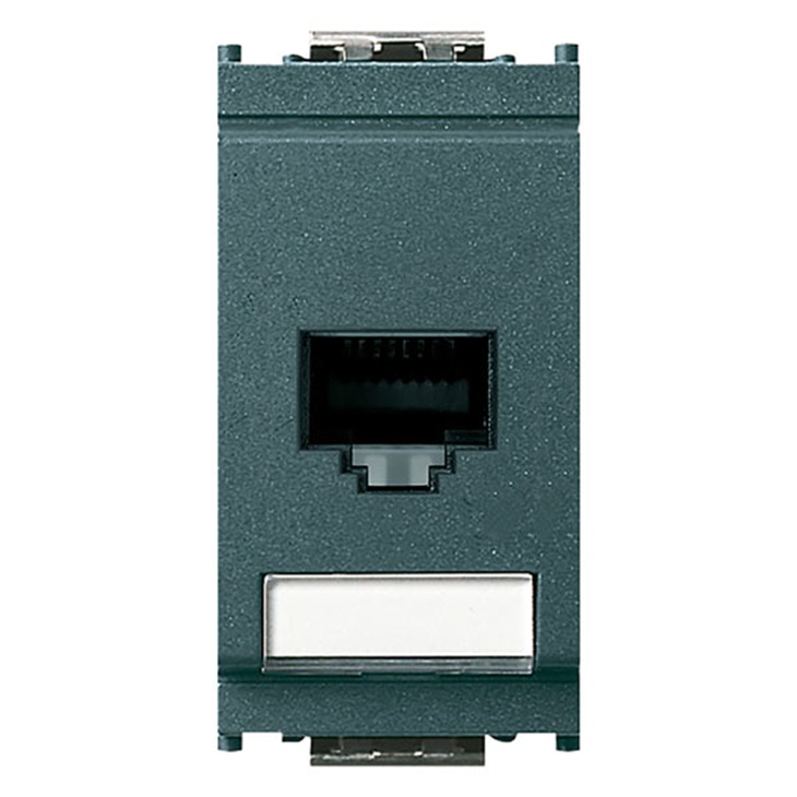 Presa RJ45 Netsafe Cat5e FTP 110 grigio Idea 