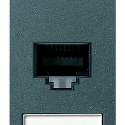 Presa RJ45 Netsafe Cat6 UTP 8 contatti morsetti 110 grigio cablaggio universale T568A/B