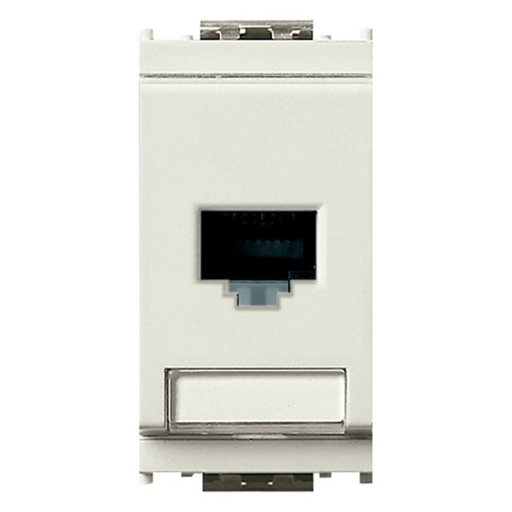 Presa RJ45 Netsafe Cat6 UTP 110 bianco Idea 