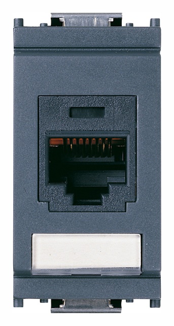 Presa RJ45 Panduit Cat5e UTP 8 contatti cablaggio universale grigio