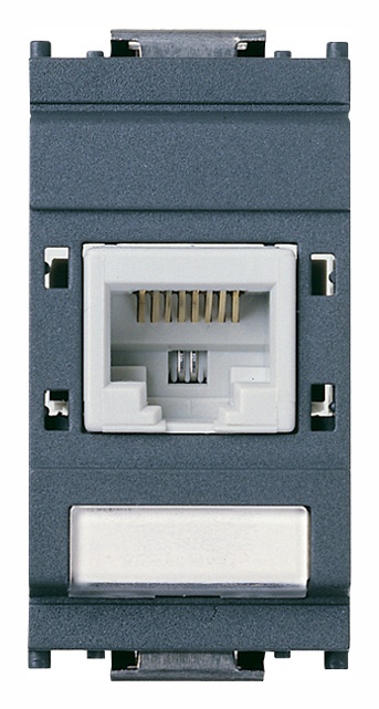 Presa RJ45 R&M Cat5e UTP 8 contatti cablaggio universale T568A/B grigio