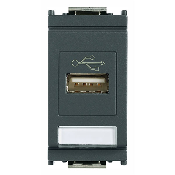 Presa USB grigio Idea 