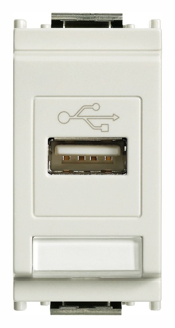 Presa USB bianco Idea 