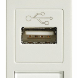 Presa USB bianco Idea 