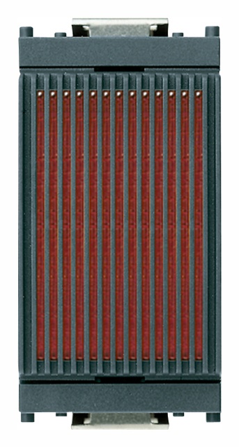 Spia diffusore rosso grigio per lampada siluro ø 6,3x28 mm o ø 7x31 mm senza lampada