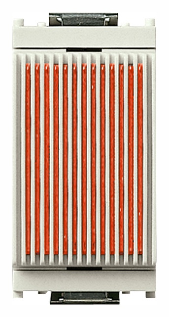 Spia diffusore rosso bianco per lampada siluro ø 6,3x28 mm o ø 7x31 mm senza lampada