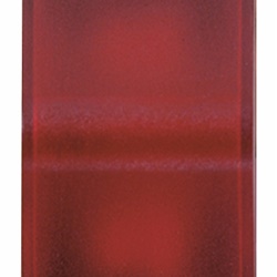 Spia prismatica diffusore rosso bianco per lampada siluro ø 6,3x28 mm o ø 7x31 mm senza lampada