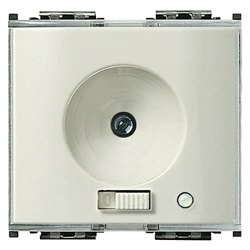 Torcia + presa ricarica 230V bianco Idea 