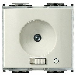 Torcia elettronica LED alta efficienza con presa ricarica 230V per emergenza bianco 2 moduli