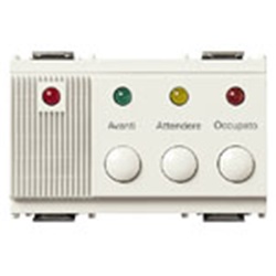 Unità risposta elettronica 12V bianco 3 moduli per impianti elettrici