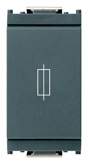 Portafusibile 1P 16A 250V grigio per fusibili miniatura 5x20 e 6,3x32 mm uso elettrico