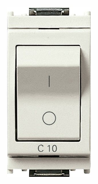 Interruttore MT 1P+N C10 120-230V bianco