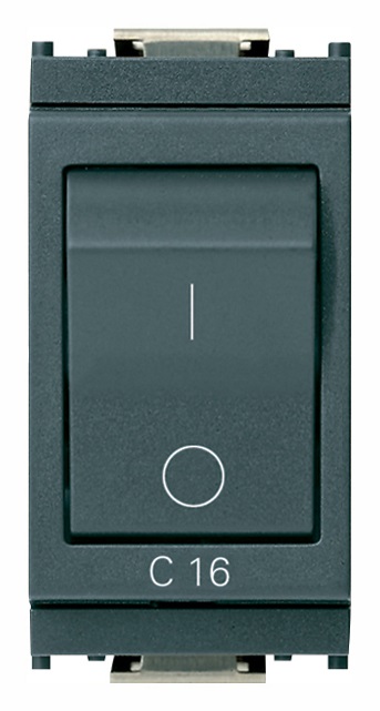 Interruttore MT 1P+N C16 120-230V grigio