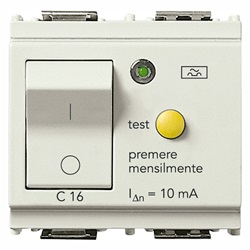 Interruttore MTDiff.1P+N C16 10mA bianco