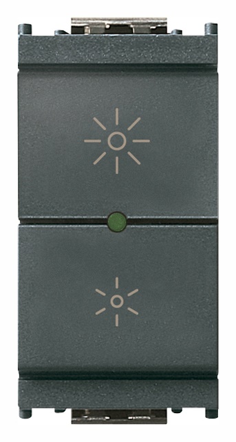 Dimmer universale 230V regolazione fase per lampade incandescenza LED CFL trasformatori elettronici grigio