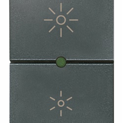 Dimmer universale 230V regolazione fase per lampade incandescenza LED CFL trasformatori elettronici grigio