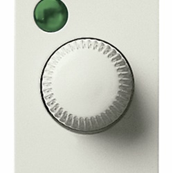 Dimmer 230V 100-500W per lampade incandescenza comando push bianco