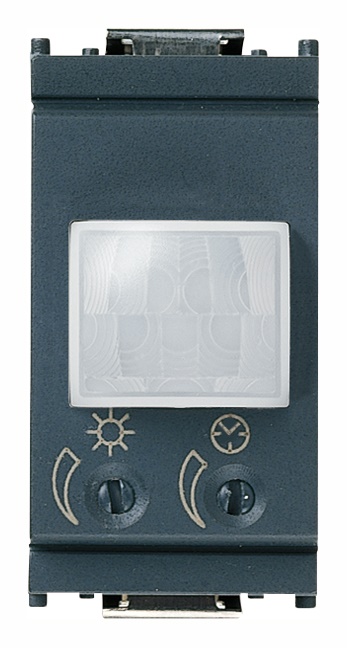 Interruttore IR a relè 230V sensore movimento crepuscolare regolabile grigio