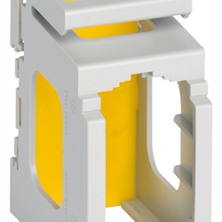 Supporto 1 modulo installazione guida DIN 60715 TH35 grigio RAL 7035