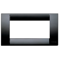Placca Classica 4 moduli nero Idea 