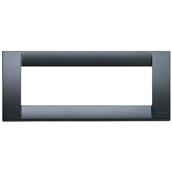 Placca Classica 6 moduli grigio grafite Idea 