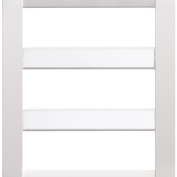 Placca Classica 18 moduli tecnopolimero bianco brillante per installazioni elettriche