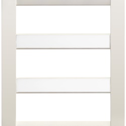 Placca Classica 18 moduli tecnopolimero bianco per impianti elettrici