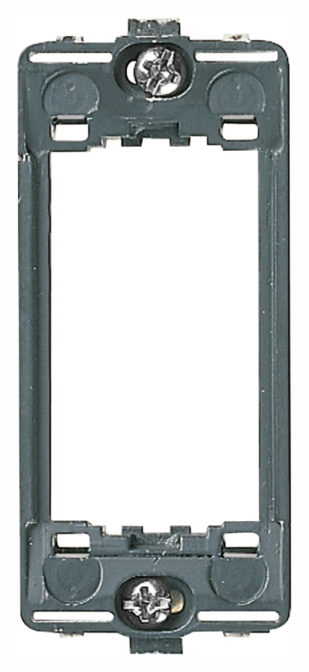 Supporto 1 modulo con viti grigio per installazione su pannelli