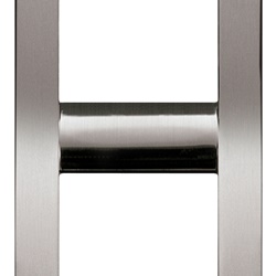 Placca Rondò 2 moduli metallo pressofuso nichel spazzolato per pannelli