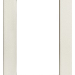 Placca classica 1 modulo tecnopolimero bianco per pannelli Idea