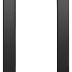 Placca classica 1 modulo tecnopolimero nero per pannelli elettrici