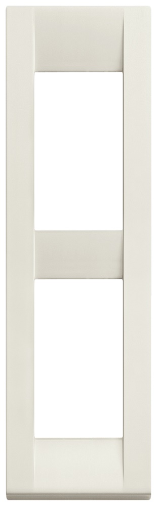 Placca classica 2 moduli tecnopolimero bianco per pannelli Idea