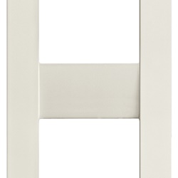 Placca classica 2 moduli tecnopolimero bianco per pannelli Idea