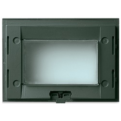 Supporto 3 moduli IP55 grigio con coperchio e membrana per scatole incasso