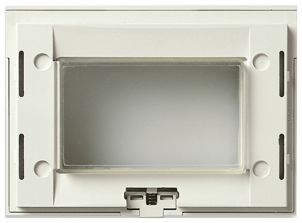 Supporto IP55 3 moduli bianco con coperchio e membrana elastica per scatole da incasso