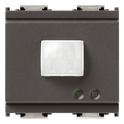 Rivelatore IR passivo KNX grigio 2 moduli per automazione edificio