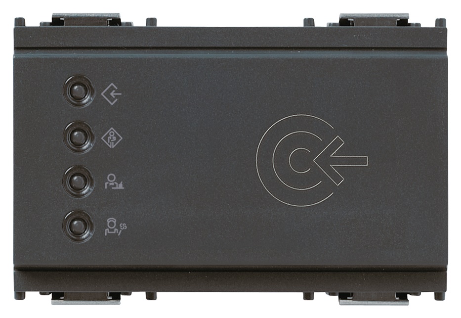 Lettore transponder esterno KNX 2 uscite relè 4A 24V grigio per controllo accessi