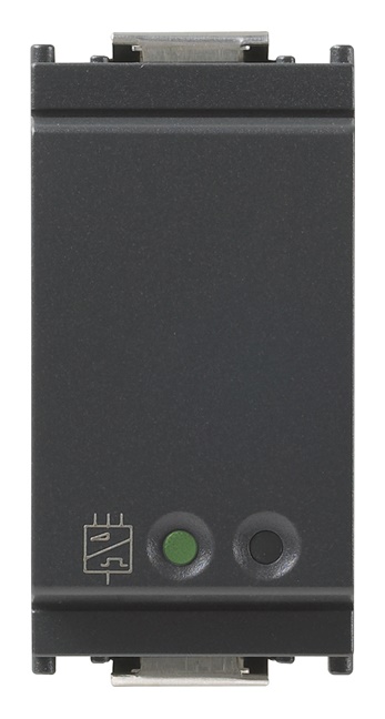 Interfaccia 2 comandi tradizionali 1 modulo grigio per automazione casa