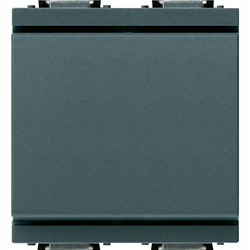 Interruttore 1P 16AX 250V grigio 2 moduli ridotti per lampade con alimentatore integrato